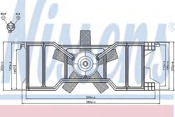 NISSENS 85630 Вентилятор, охолодження двигуна