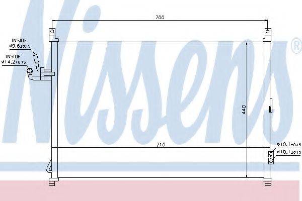 NISSENS 940014 Конденсатор, кондиціонер