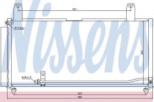 NISSENS 940080 Конденсатор, кондиціонер