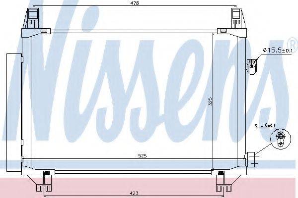 NISSENS 940271 Конденсатор, кондиціонер