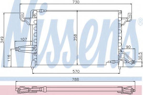 NISSENS 94101 Конденсатор, кондиціонер