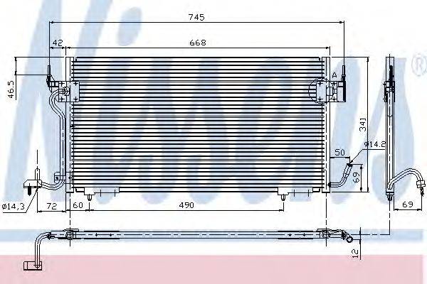 NISSENS 94276 Конденсатор, кондиціонер