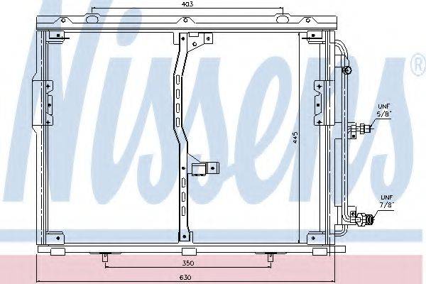 NISSENS 94330 Конденсатор, кондиціонер