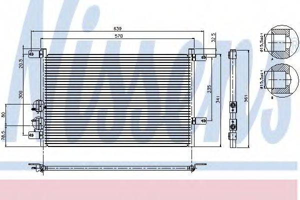 NISSENS 94526 Конденсатор, кондиціонер