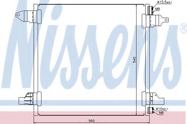 NISSENS 94569 Конденсатор, кондиціонер