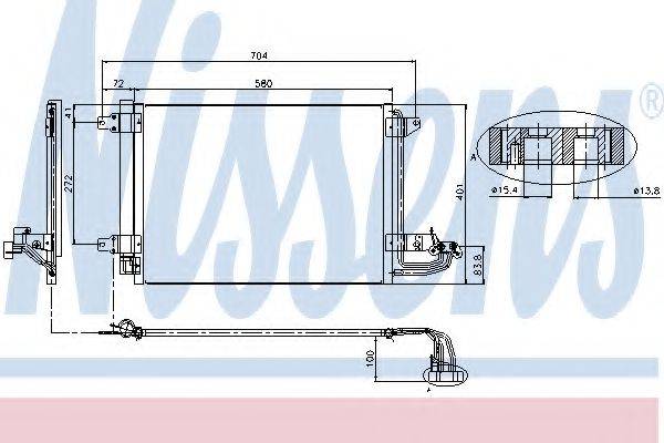 NISSENS 94684 Конденсатор, кондиціонер