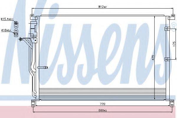 NISSENS 94724 Конденсатор, кондиціонер