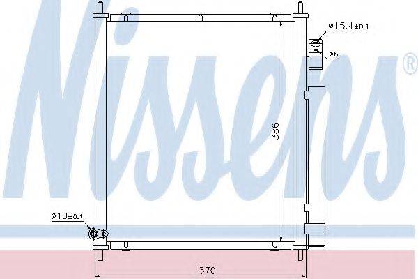 NISSENS 94734 Конденсатор, кондиціонер