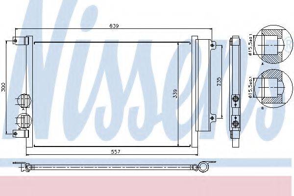 NISSENS 94744 Конденсатор, кондиціонер