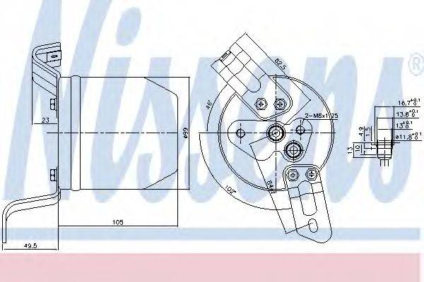 NISSENS 95004 Осушувач, кондиціонер