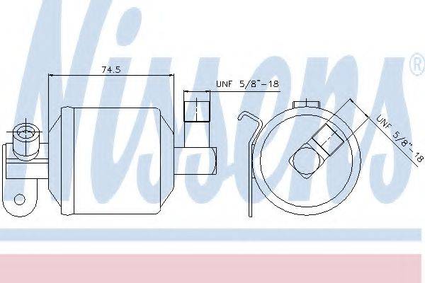 NISSENS 95204 Осушувач, кондиціонер