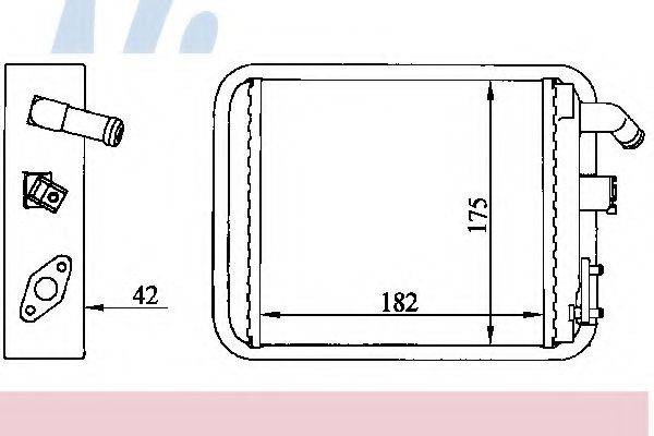 NISSENS 73392 Теплообмінник, опалення салону