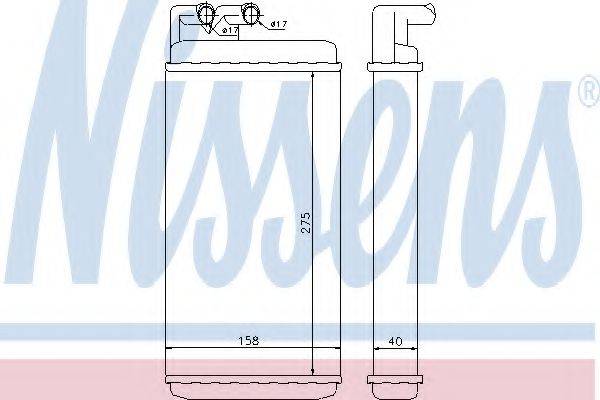 NISSENS 70220 Теплообмінник, опалення салону