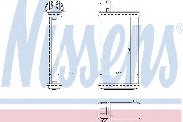 NISSENS 72982 Теплообмінник, опалення салону