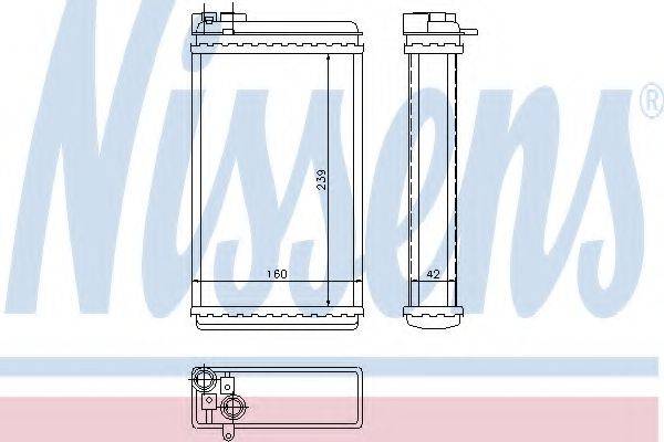 NISSENS 726461 Теплообмінник, опалення салону