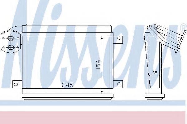 NISSENS 73386 Теплообмінник, опалення салону
