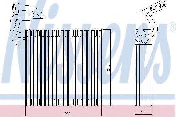 NISSENS 92214 Випарник, кондиціонер