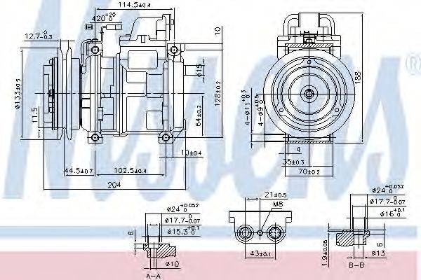 NISSENS 890028 Компресор, кондиціонер