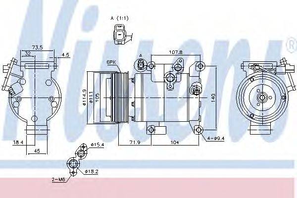 NISSENS 890045 Компресор, кондиціонер