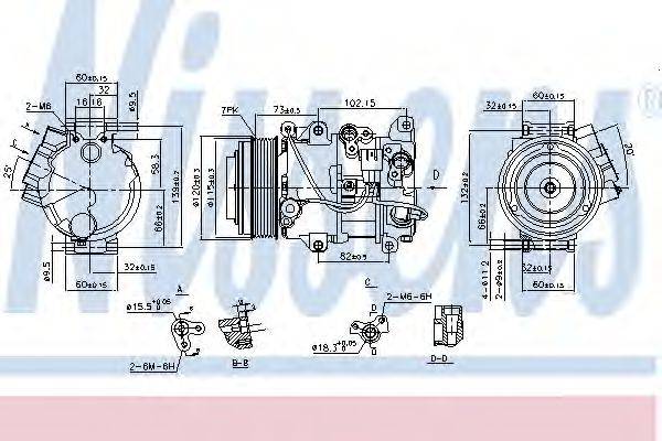 NISSENS 890141 Компресор, кондиціонер