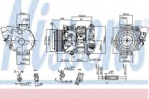 NISSENS 890143 Компресор, кондиціонер