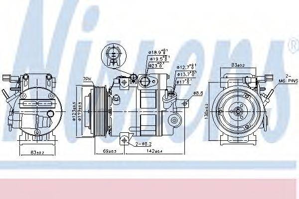 NISSENS 890175 Компресор, кондиціонер