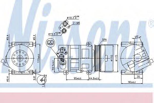 NISSENS 89202 Компресор, кондиціонер