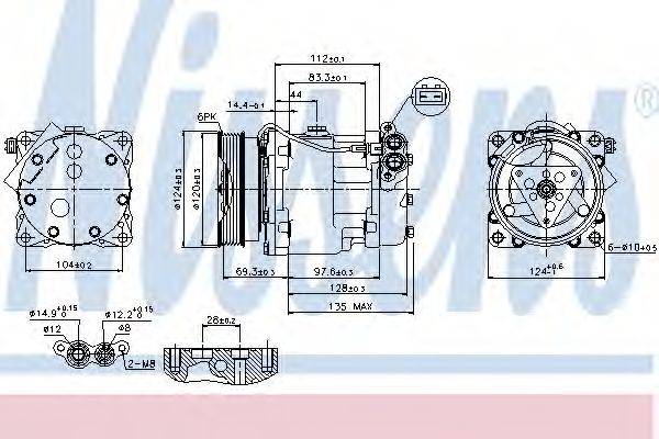 NISSENS 89203 Компресор, кондиціонер