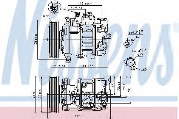 NISSENS 89236 Компресор, кондиціонер