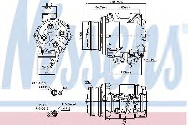 NISSENS 89242 Компресор, кондиціонер