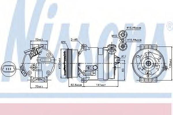 NISSENS 89258 Компресор, кондиціонер