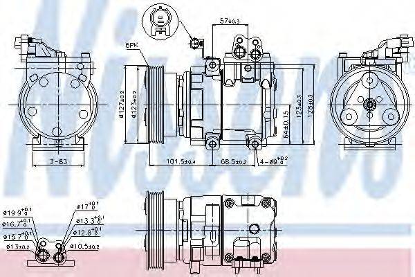 NISSENS 89262 Компресор, кондиціонер