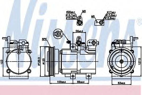 NISSENS 89276 Компресор, кондиціонер