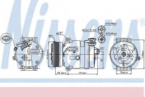 NISSENS 89284 Компресор, кондиціонер