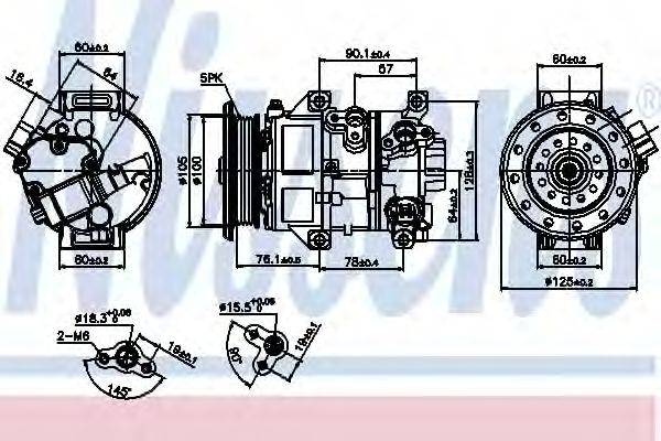 NISSENS 89309 Компресор, кондиціонер