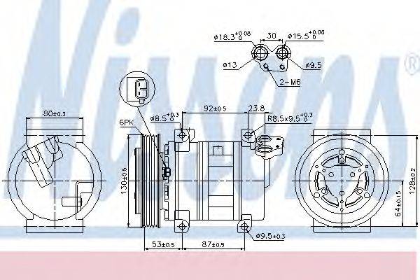 NISSENS 89330 Компресор, кондиціонер