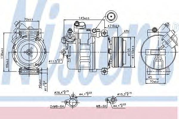 NISSENS 890292 Компресор, кондиціонер