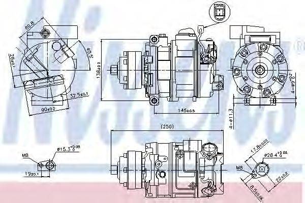 NISSENS 89418 Компресор, кондиціонер