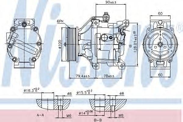 NISSENS 89530 Компресор, кондиціонер