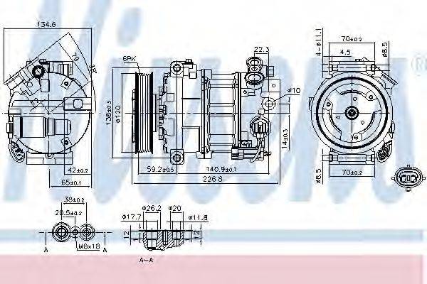 NISSENS 89584 Компресор, кондиціонер