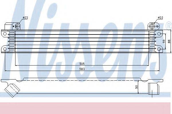 NISSENS 90615 масляний радіатор, моторне масло