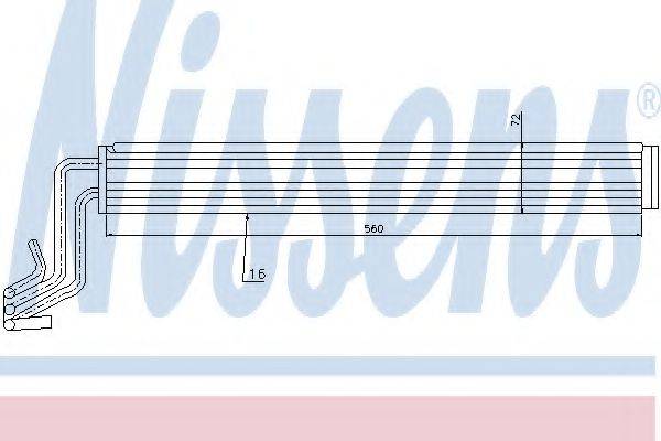 NISSENS 90636 Олійний радіатор, рульове керування