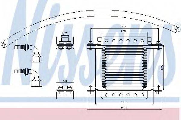 NISSENS 90634 масляний радіатор, моторне масло
