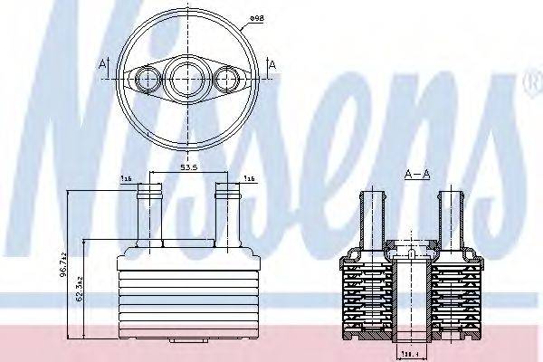 NISSENS 90664 Олійний радіатор, автоматична коробка передач