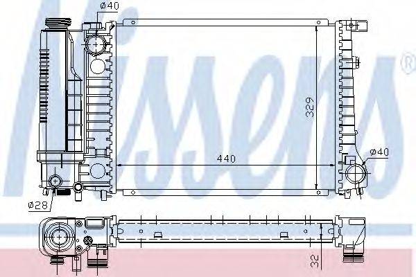 NISSENS 60735A Радіатор, охолодження двигуна