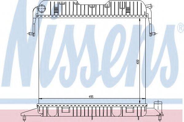 NISSENS 63043 Радіатор, охолодження двигуна