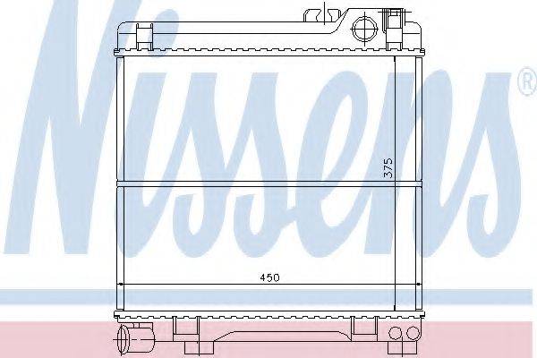 NISSENS 60667 Радіатор, охолодження двигуна