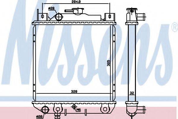 NISSENS 64083 Радіатор, охолодження двигуна