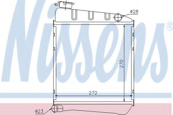 NISSENS 60519 Радіатор, охолодження двигуна