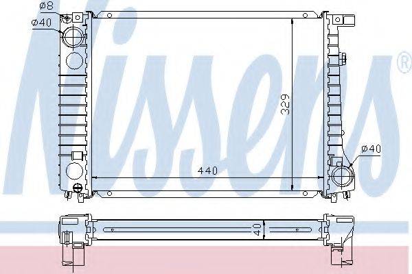 NISSENS 60799A Радіатор, охолодження двигуна